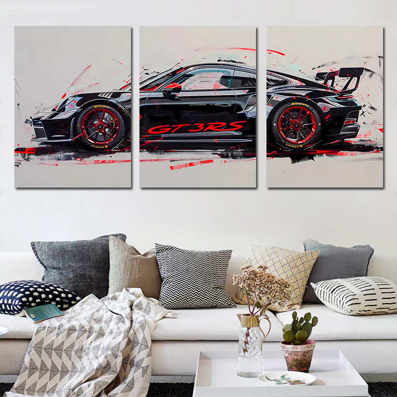 Photography Course - 3pcs/set frameless 3Pcs Supercar Posters Sports