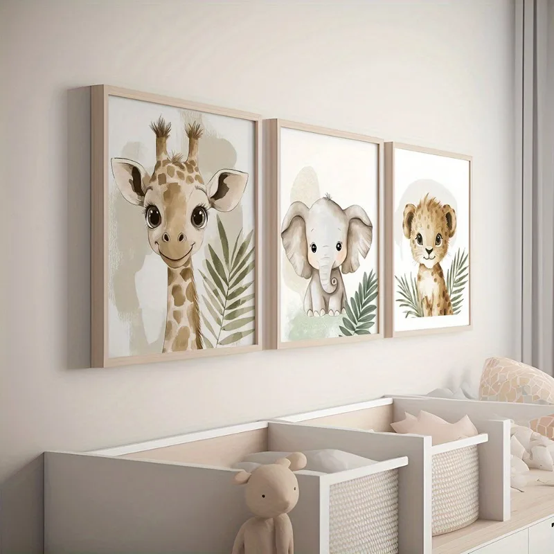 Photography Course - 3pcs Safari & Jungle Animal Canvas