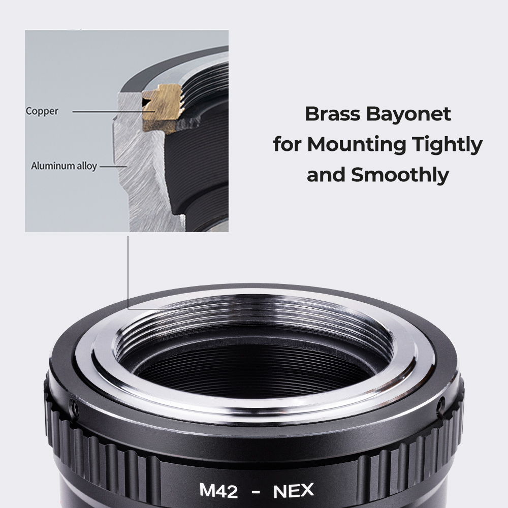 K&F CONCEPT Lens Adapter for M - Macro Extension Tube avis et prix