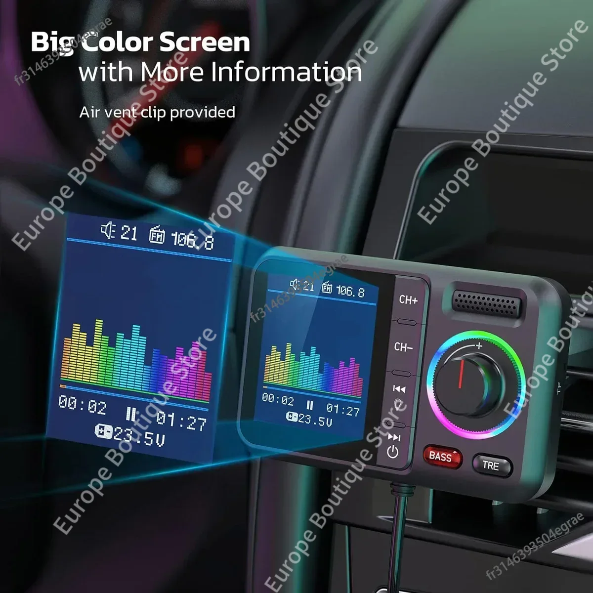 2026 NEW Car Wireless FM Trans - Photograph Mp3 avis et prix