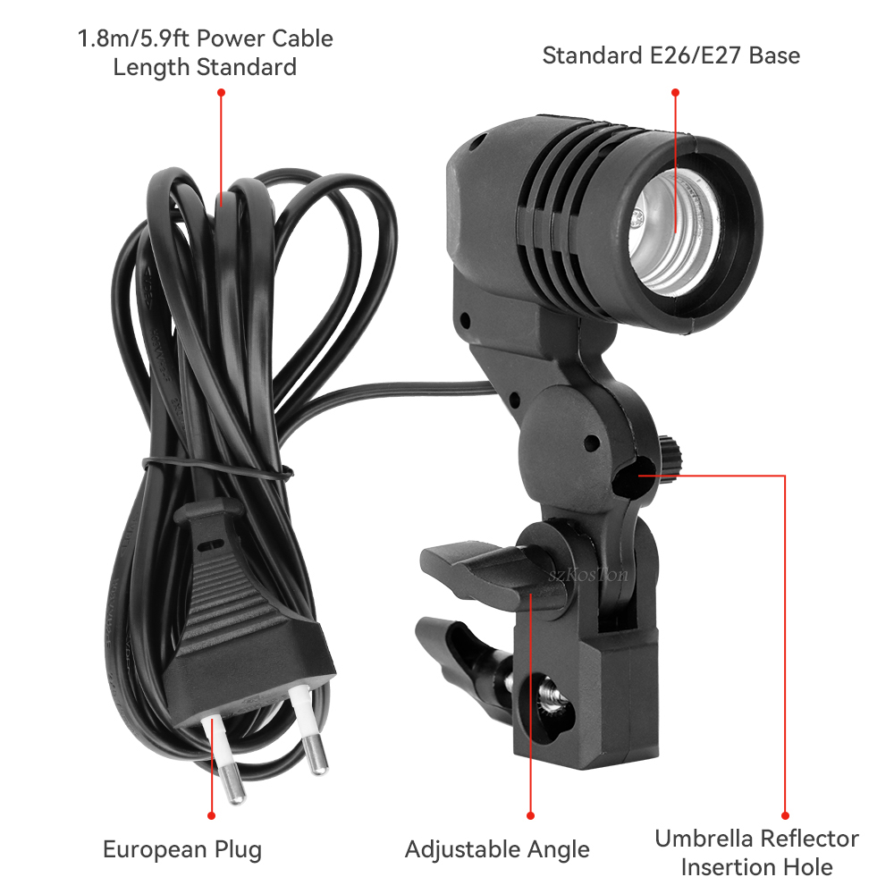 Single Head Bulb Holder E27 So - Photography Umbrella Lights avis et prix