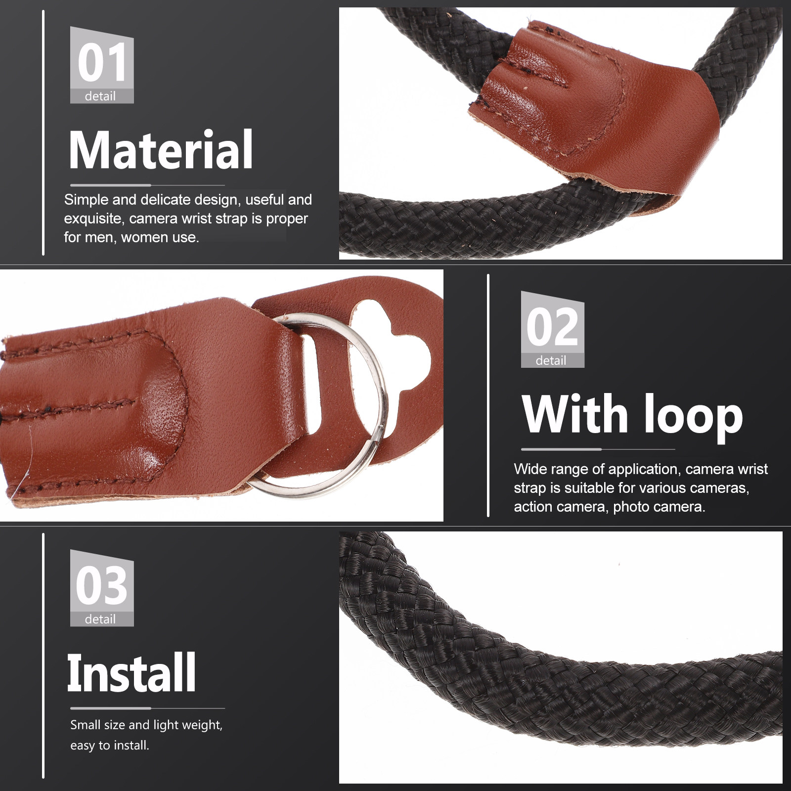 Camera Wrist Strap Cotton Pu M - Photography Gear avis et prix