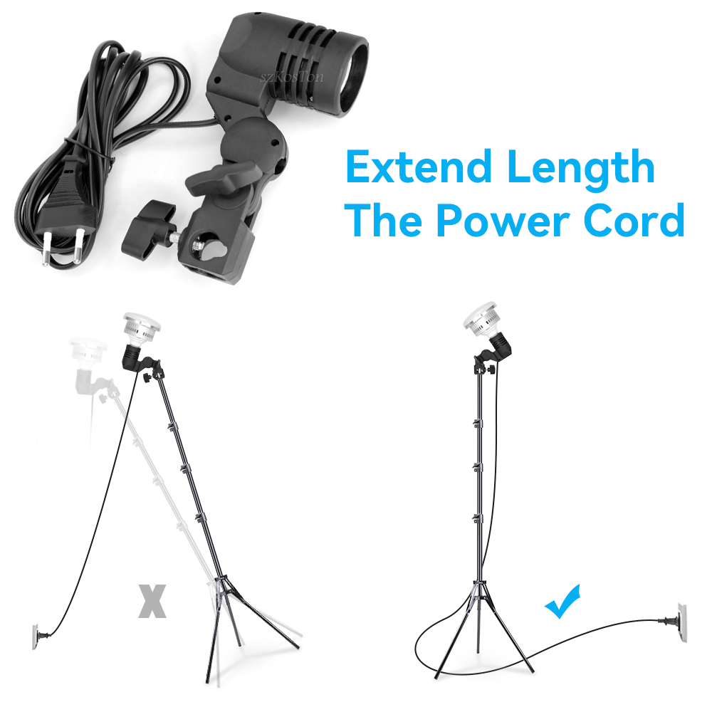 2PCS/1PC E27 Single Head Bulb  - Photography Umbrella Lights avis et prix