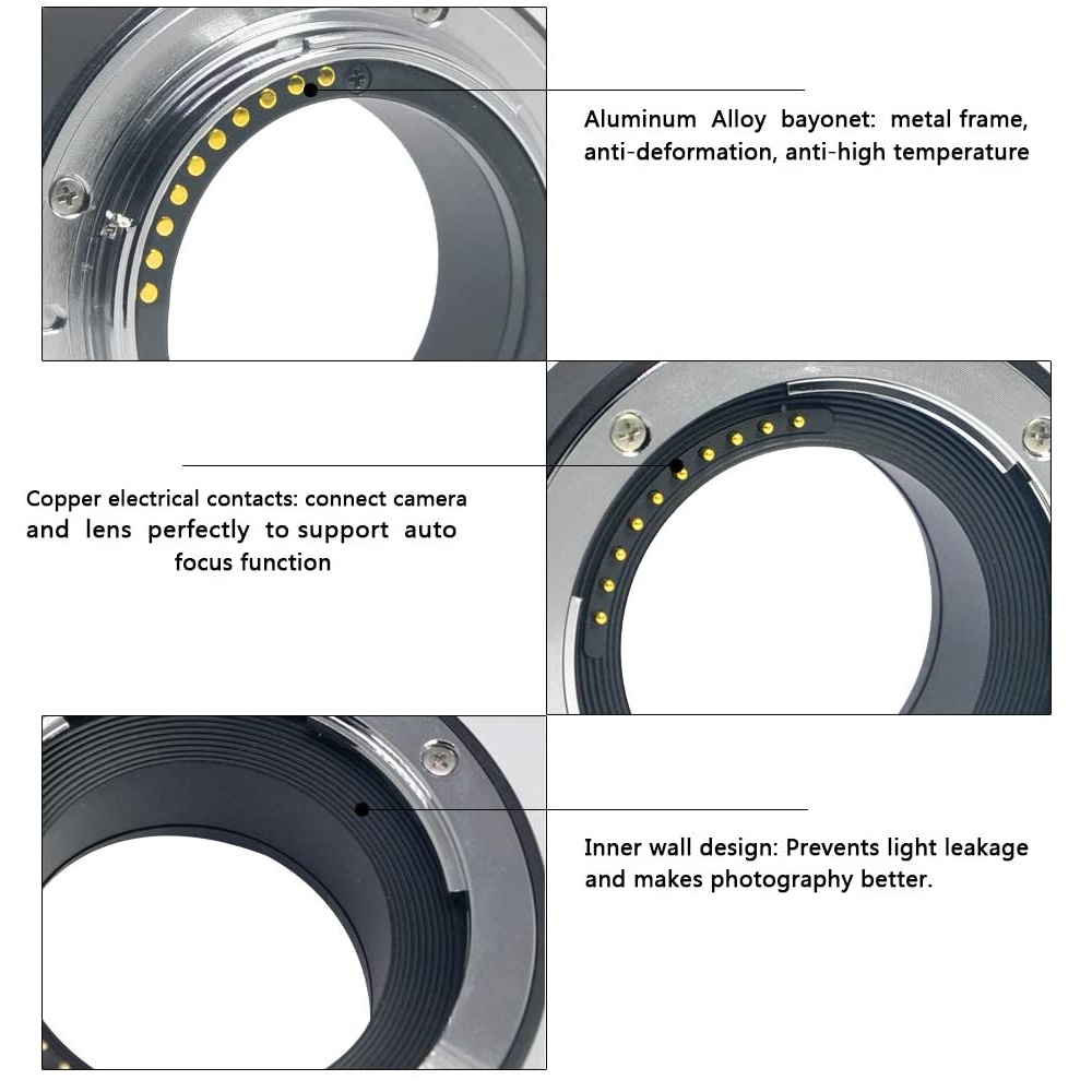 Meike Metal Auto Focus Macro E - Macro Extension Tube avis et prix