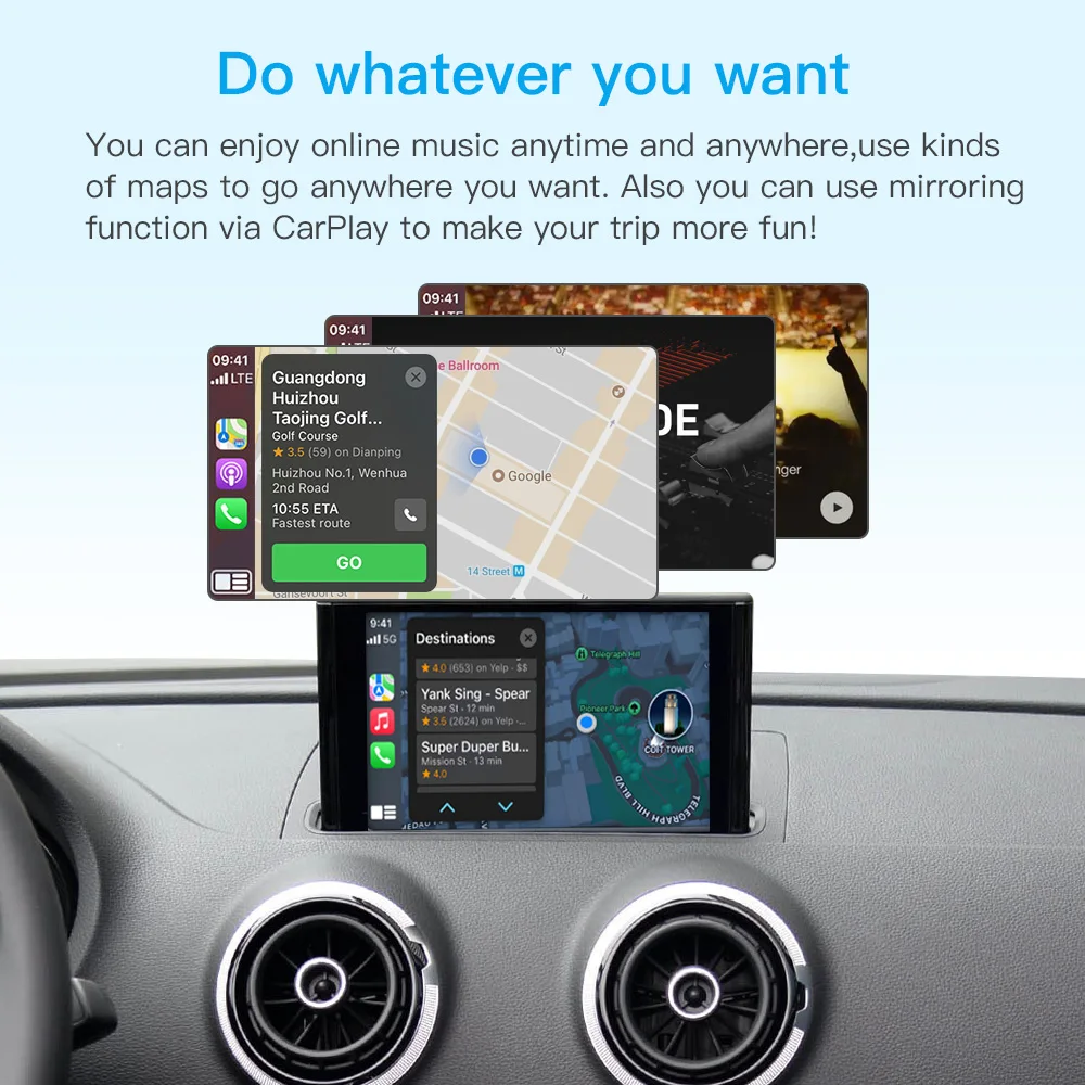 Wireless CarPlay Android Auto  - Photograph Mp3 avis et prix