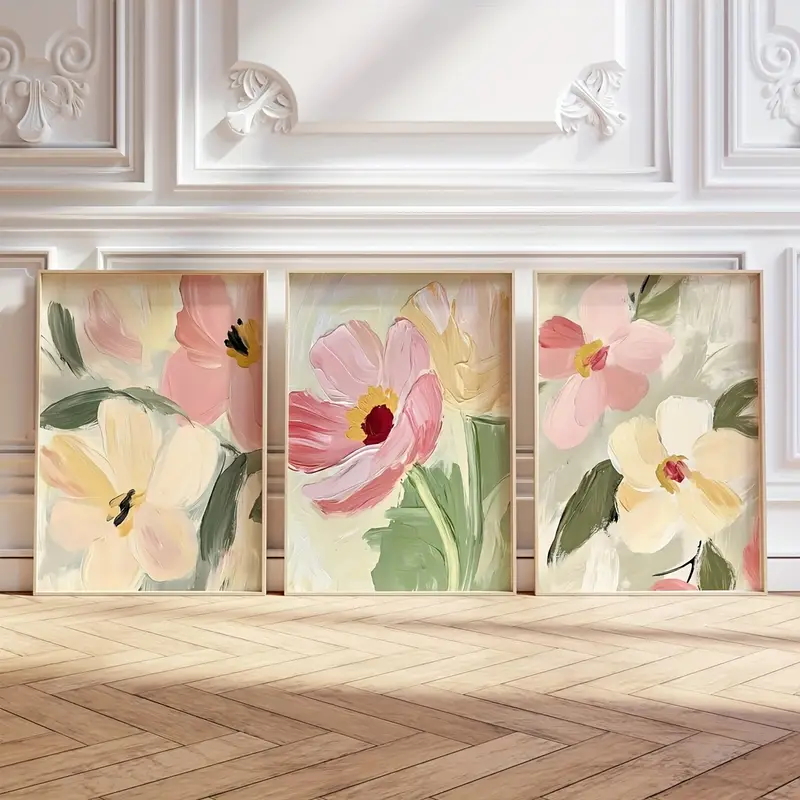 3pcs/Set Pastel Floral Canvas  - Photography Course avis et prix