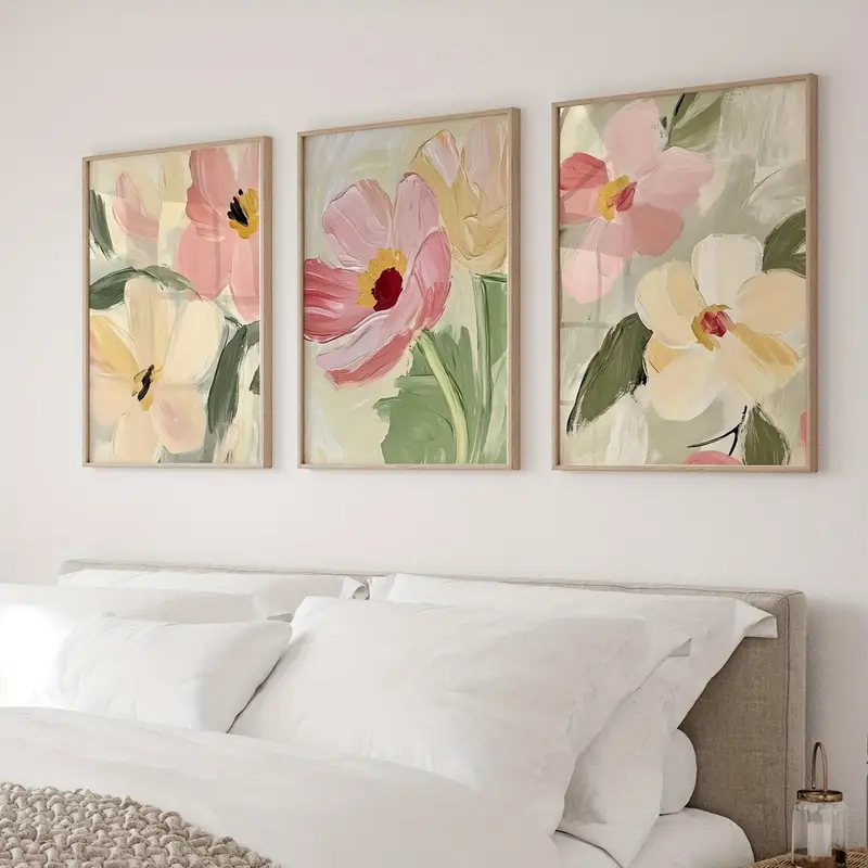 3pcs/Set Pastel Floral Canvas  - Photography Course avis et prix
