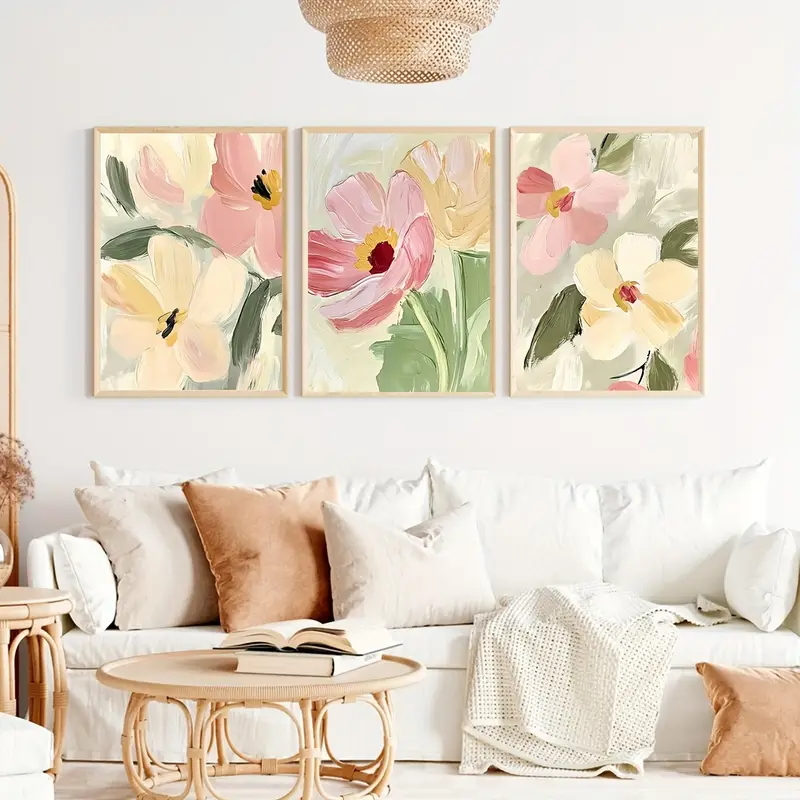 3pcs/Set Pastel Floral Canvas  - Photography Course avis et prix