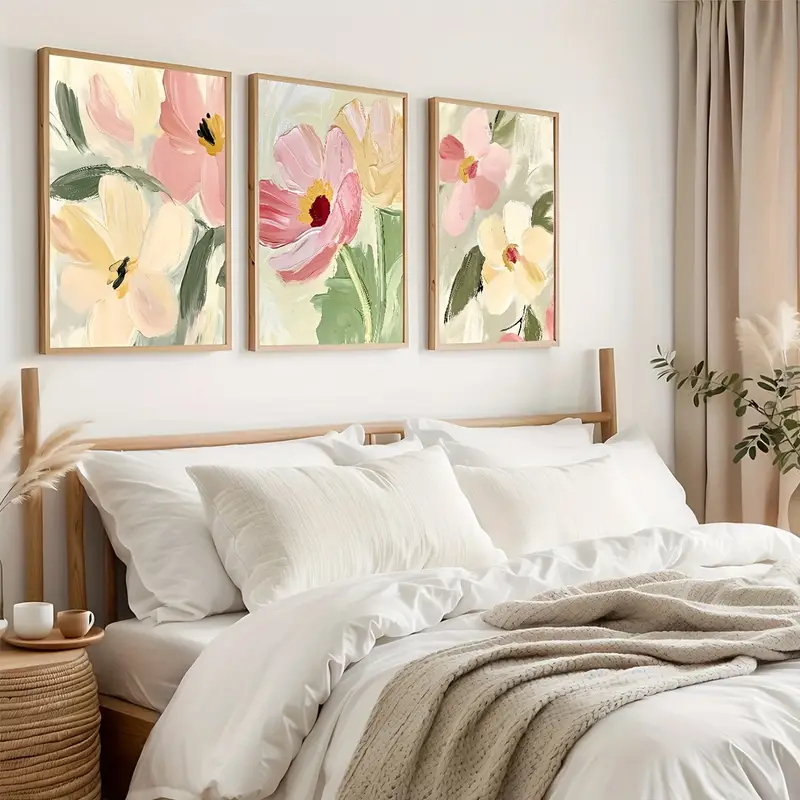 3pcs/Set Pastel Floral Canvas  - Photography Course avis et prix