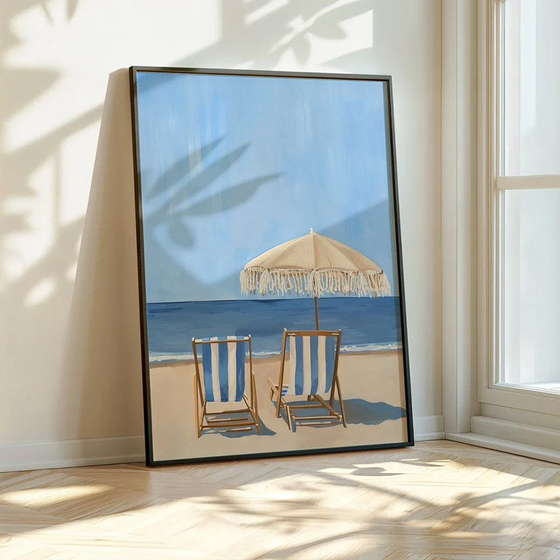 Blue Coastal Beach Sailboat Hy - Photography Landscape avis et prix
