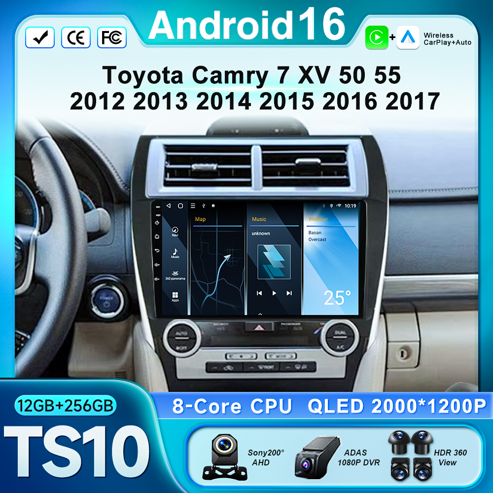 Android 16 For Toyota Camry 7  - Photography Xv avis et prix